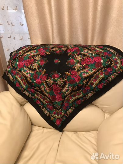 Платок павлопосадский времен СССР