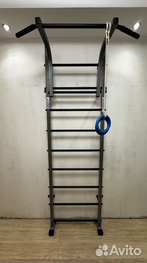 Шведская стенка с турником и гимнастическим матом