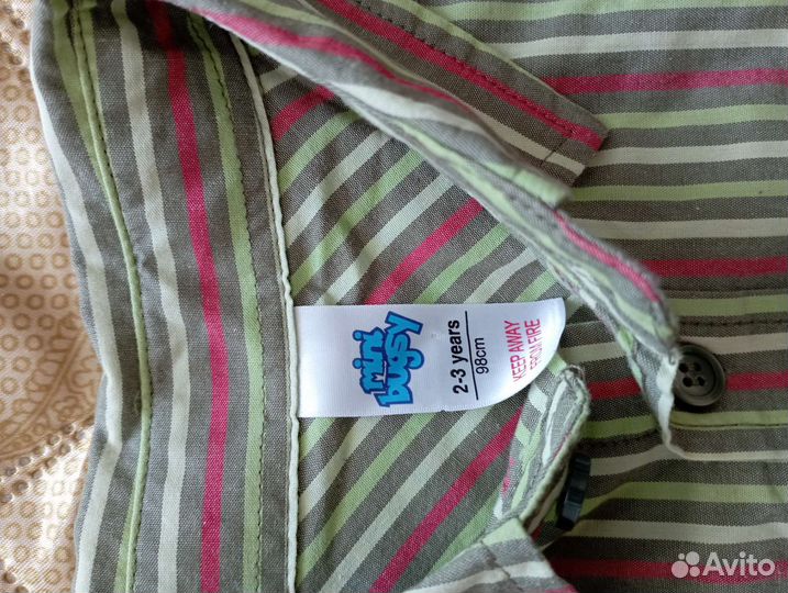 Рубашка для мальчика от года до четырёх лет