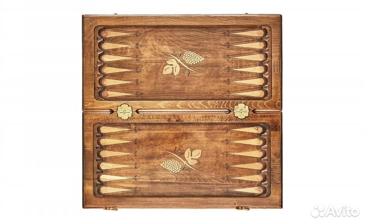 Шахматы и нарды резные Кайлас 49 х 49 см Бук Армения 62458