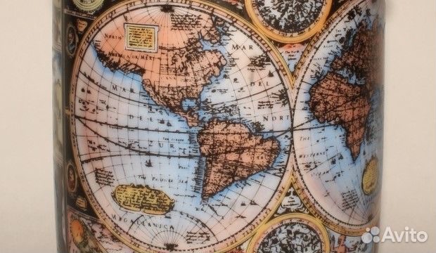 Немецкая Пивная Кружка Путешествия. Глобус. Винтаж