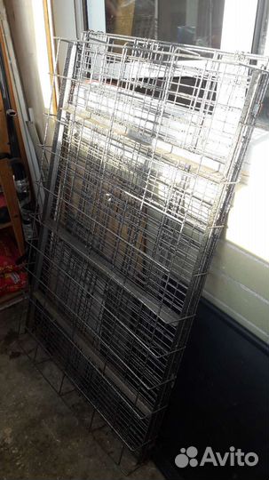 Клетка для животных с двумя поддонами 120х77