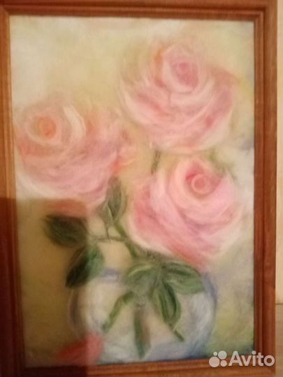 Картина из Пряжи и Пуха. Оригинальная