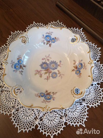 Блюдо разные антикварные винтаж немецкий фарфор