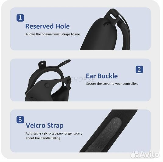 Силиконовый чехол quest 2 джойстики