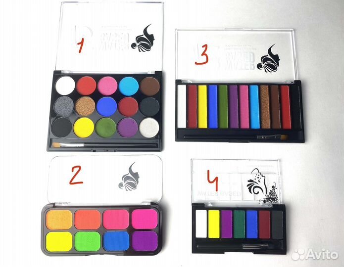 Аквагрим набор бодиарт краска для лица и тела