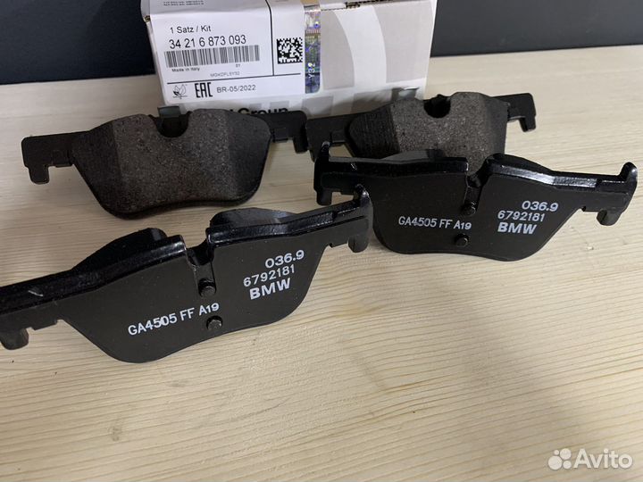 Задние колодки BMW F30 BMW F20 34216873093
