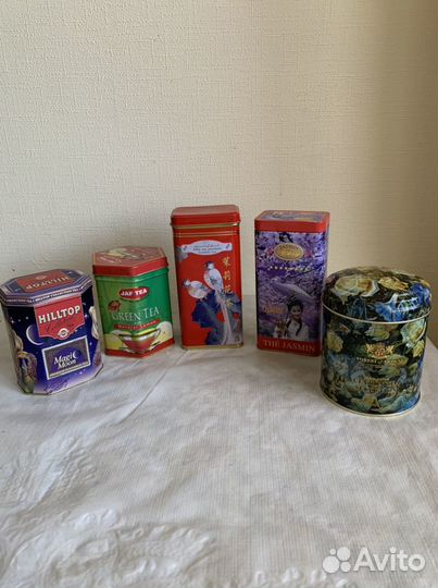 Банки жестяные для чая