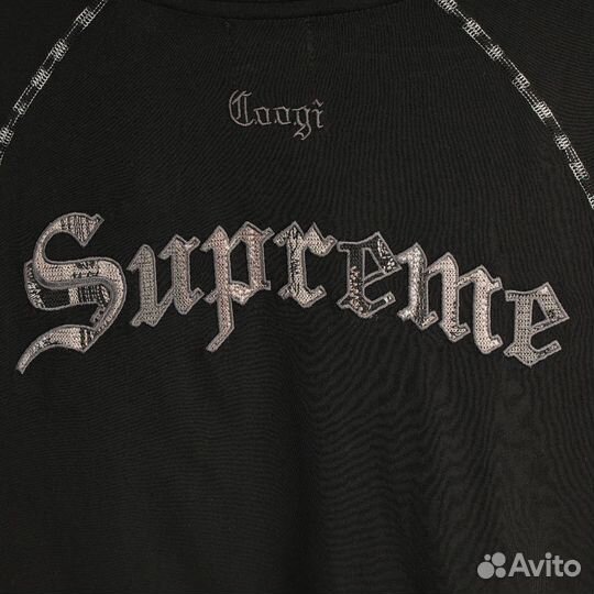 Футболка Supreme x Coogi черная