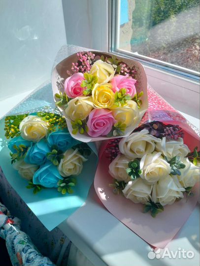 Букет из мыло