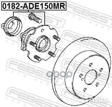 Ступица колеса зад прав лев Febest