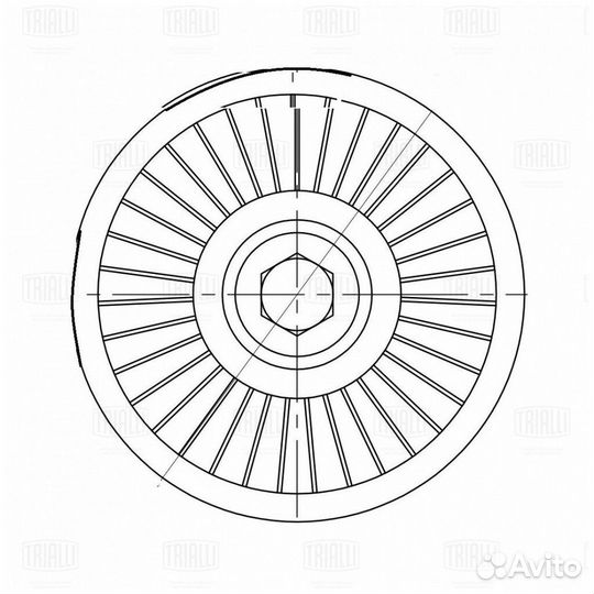 Ролик грм натяжной опорный trialli CM 5132
