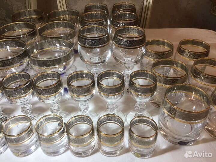 Фужеры рюмки стопки стаканы бокалы Чехия Богемия