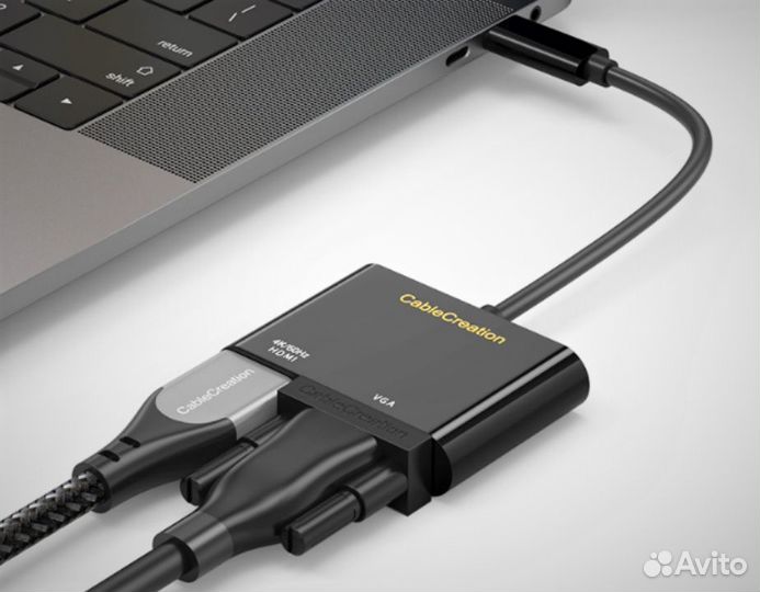 Переходник CableCreation Type-C к VGA, hdmi(Новый)