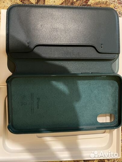 Чехол на iPhone xs кожаный