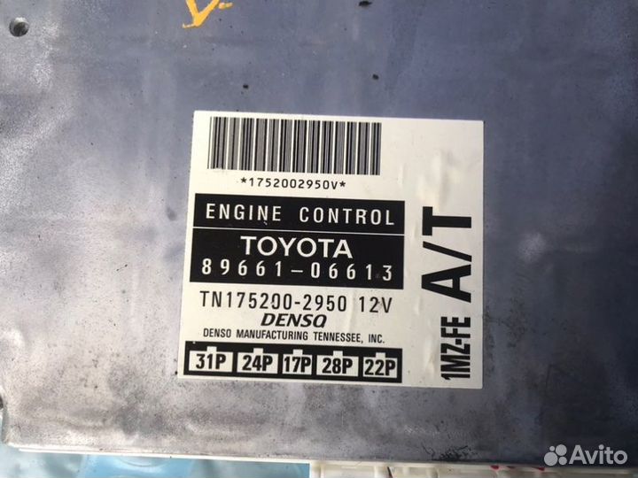 Эбу двигателя / мозги Lexus Es300 XV20 1mzfe 1998