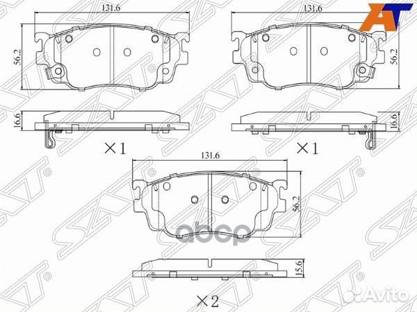 Колодки тормозные перед mazda 626 97-02/premacy