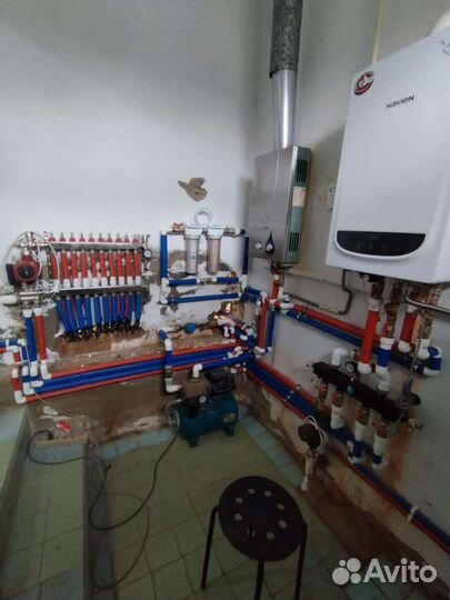 Отопление в коттедже с теплым полом. Под ключ