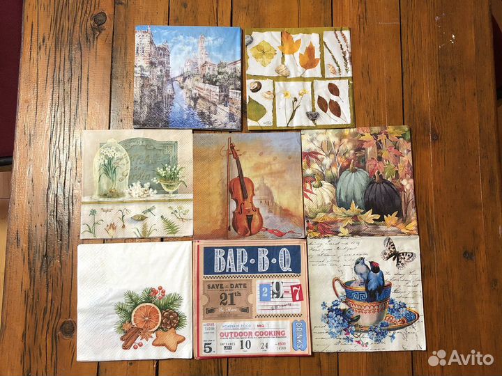 Бумажные салфетки для творчесва, скрапбукинга