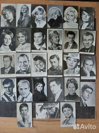 Открытки с фото актеров СССР