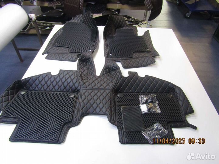 3d коврики из экокожи +вставки эва