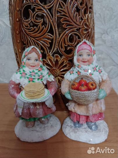 Ватные ёлочные игрушки и сувениры