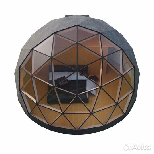 Купольный дом для глэмпинга и дачи. Дом сфера