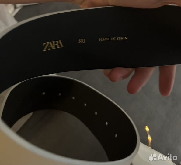 Кожаный ремень zara