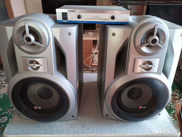 Усилитель+колонки, пара комплектов