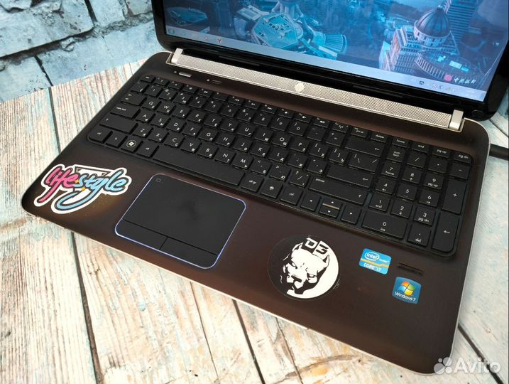 Металлический HP DV6 на i7/ RAM 6/ SSD