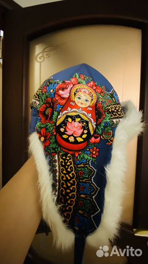 Шапка ушанка натуральный мех женская