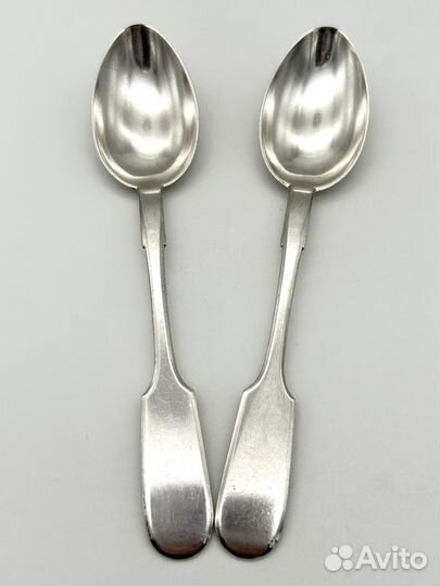 2 чайные ложки, серебро 875 проба. Вес 50,4 гр