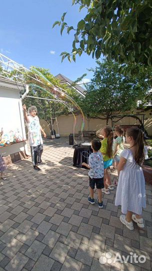 Шоу мыльных пузырей