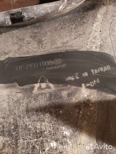 Бампер задний пежо 206