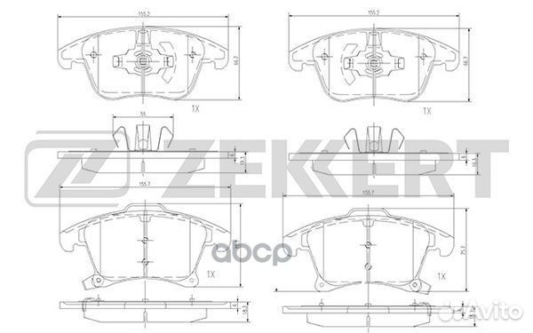 Колодки торм. диск. передн. Ford Galaxy 15- Mo