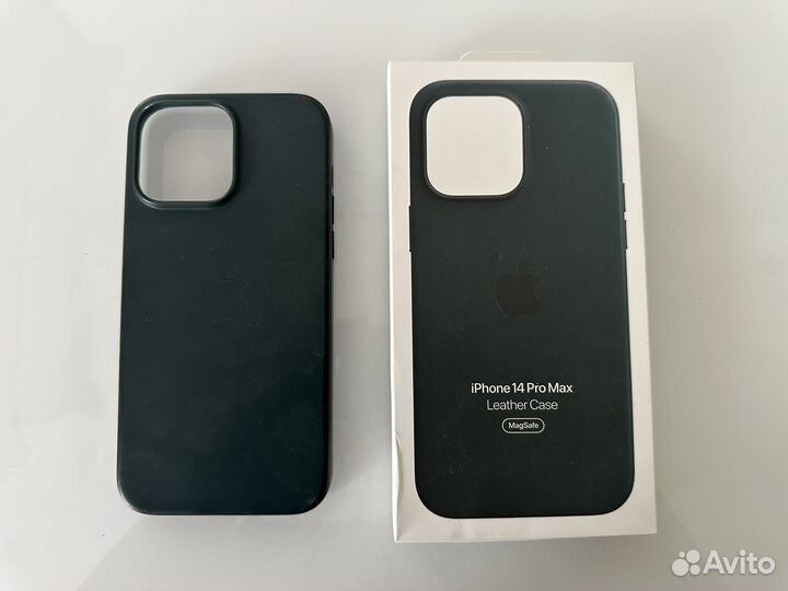 Чехол Apple Leather Case для iPhone 14 Pro Max