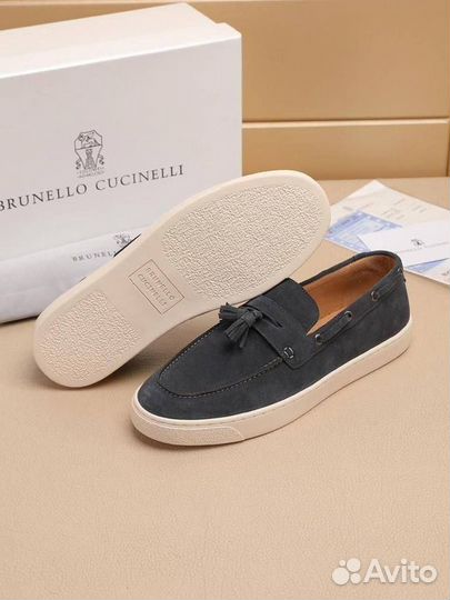 Лоферы мужские замшевые Brunello Cucinelli 39-46