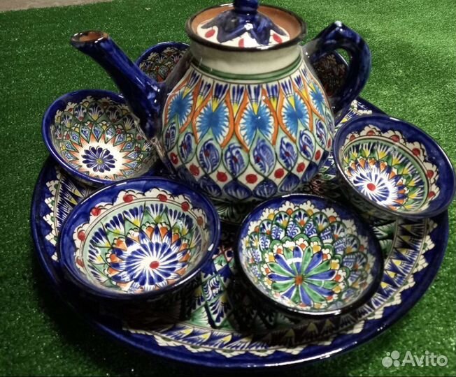 Узбекская кepaмическая посуда
