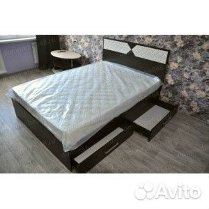 Двуспальная кровать с ящиками Николь 1600х2000