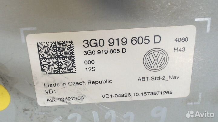 Дисплей мультимедиа Volkswagen Golf 7, 2016