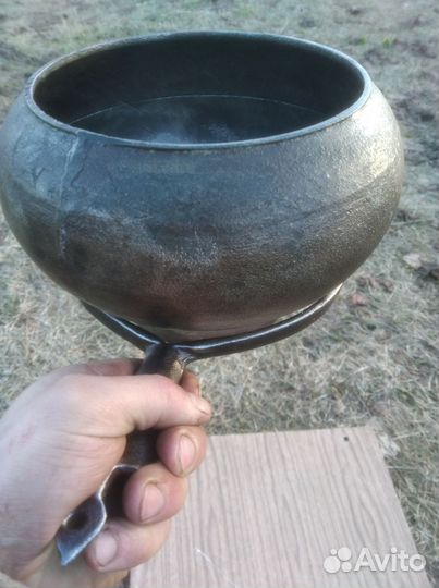 Чугунок Советский 4 литра С Рогачом Чугун Сохран