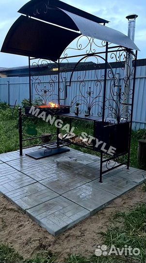 Мангал с крышей