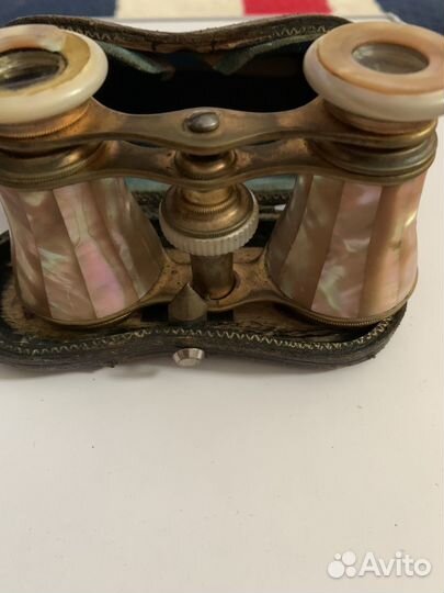 Театральный бинокль перламутр старинный