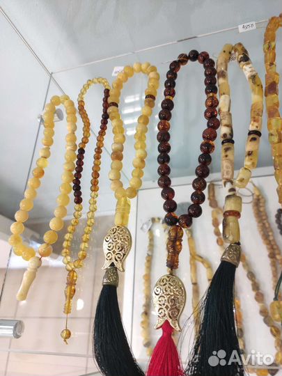 Янтарный Жук чётки