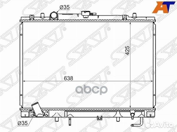 Радиатор Mitsubishi Delica 94-97 / Pajero Sport