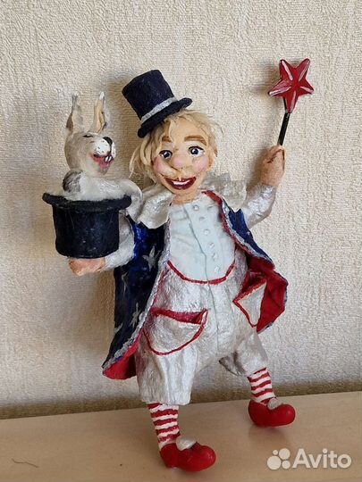 Ватные елочные игрушки. Винтажный цирк