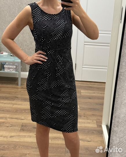 Платье повседневное 44-46 стрейч - хлопок