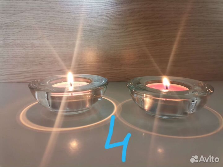 Подсвечники для чайных свечей, разные варианты