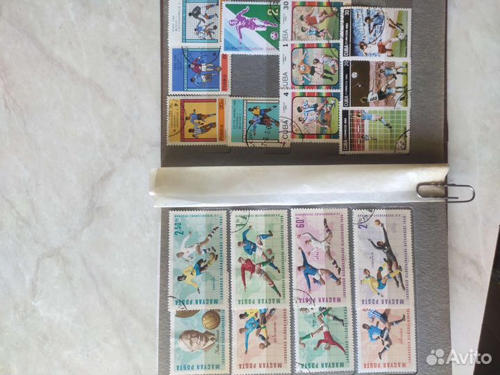 Почтовые марки мира,футбол