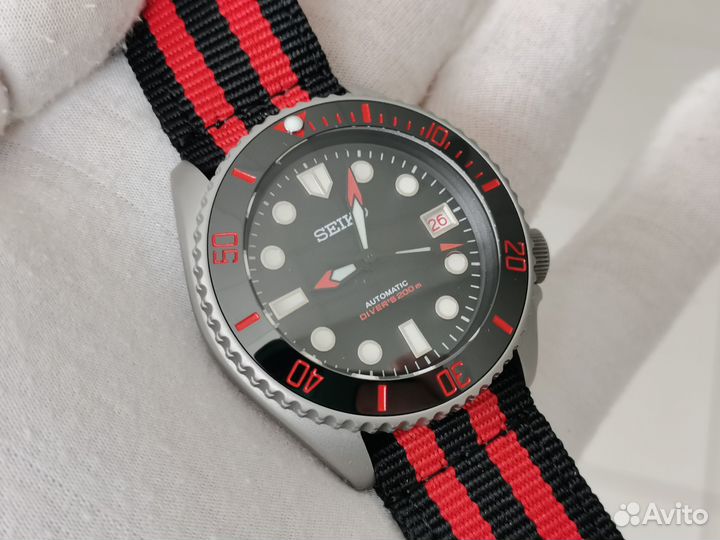 Часы Seiko SKX007 Vampire mod новые ручная сборка